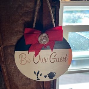 Beauty & Beast Door Sign